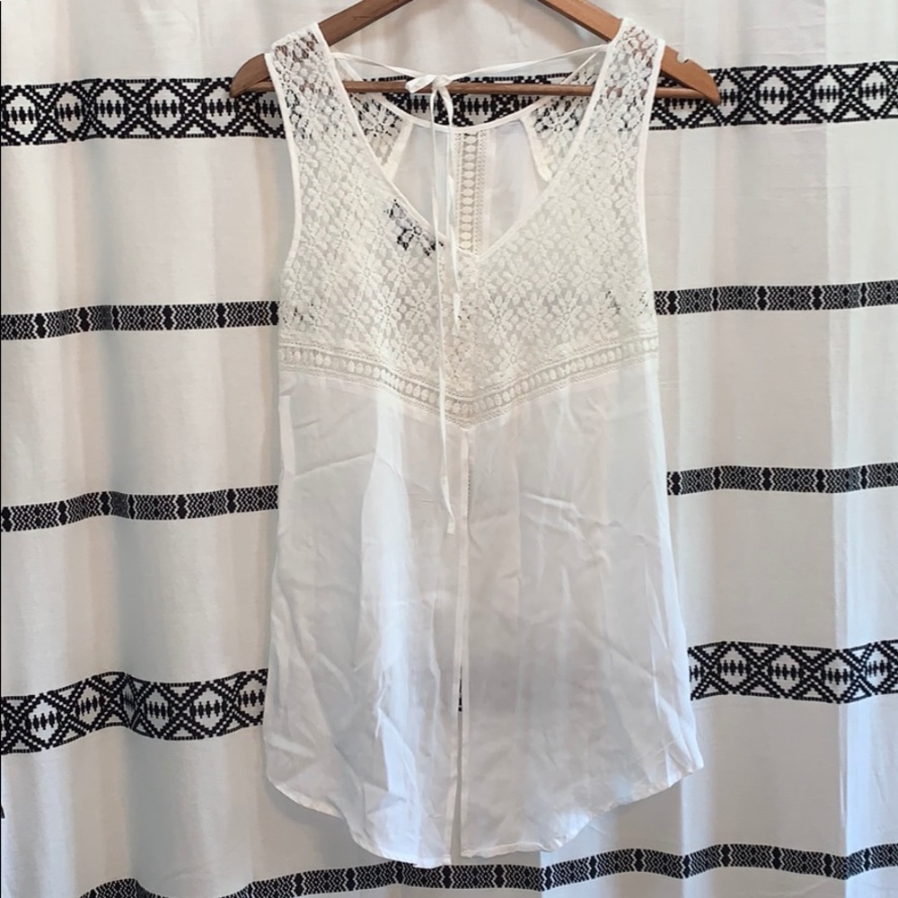 Lulu’s Anything is Possible Ivory Lace Top - Picture 7 of 8
